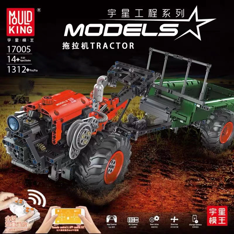 Mould King 17005 RC Tractor OVP EU Warehouse Version - YWOBB