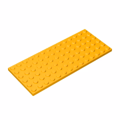 GOBRICKS GDS-527 Plate 6 x 14 - YWOBB