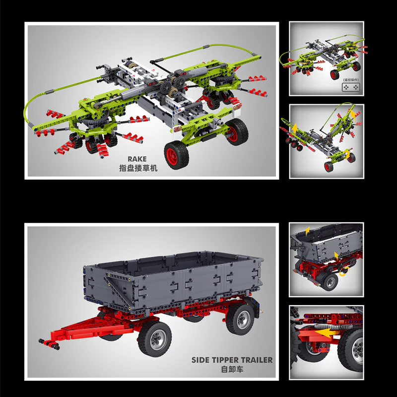 Mould King 17021 Tractor Supplement Pack 4 IN 1 - YWOBB