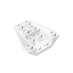 GOBRICKS GDS-1124 Wedge 4 x 4 Triple Inverted with Connections between 2 Studs - YWOBB