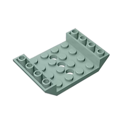 GOBRICKS GDS-684  Inverted 45 6 x 4 Double with 4 x 4 Cutout and 3 Holes - YWOBB