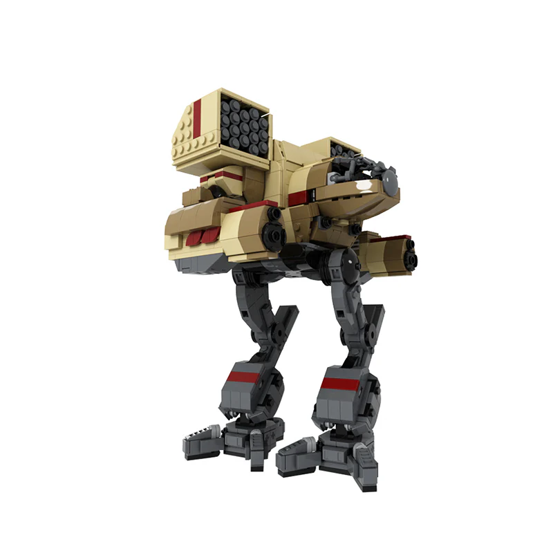 GOBRICKS MOC 111034 Mad Cat OmniMech (Clan Wolf) - YWOBB