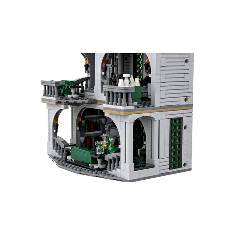 GOBRICKS MOC 154155 Slytherin Common Room and Dorm - YWOBB