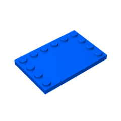 GOBRICKS GDS-757  Modified 4 x 6 with Studs on Edges - YWOBB