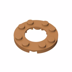 GOBRICKS GDS-842  Round 4 x 4 with 2 x 2 Round Open Center - YWOBB