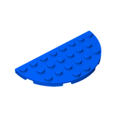 GOBRICKS GDS-706  Round Half 4 x 8 - YWOBB