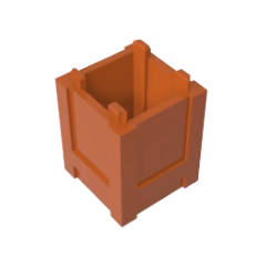 GOBRICKS GDS-M283 Container Box 2 x 2 x 2 - Top Opening - YWOBB