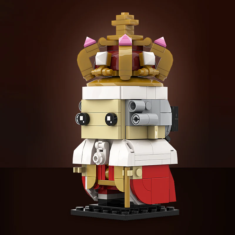 GOBRICKS MOC 136828 King George III Brickheadz - YWOBB