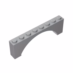 GOBRICKS GDS-677  Arch 1 x 8 x 2  Raised - YWOBB