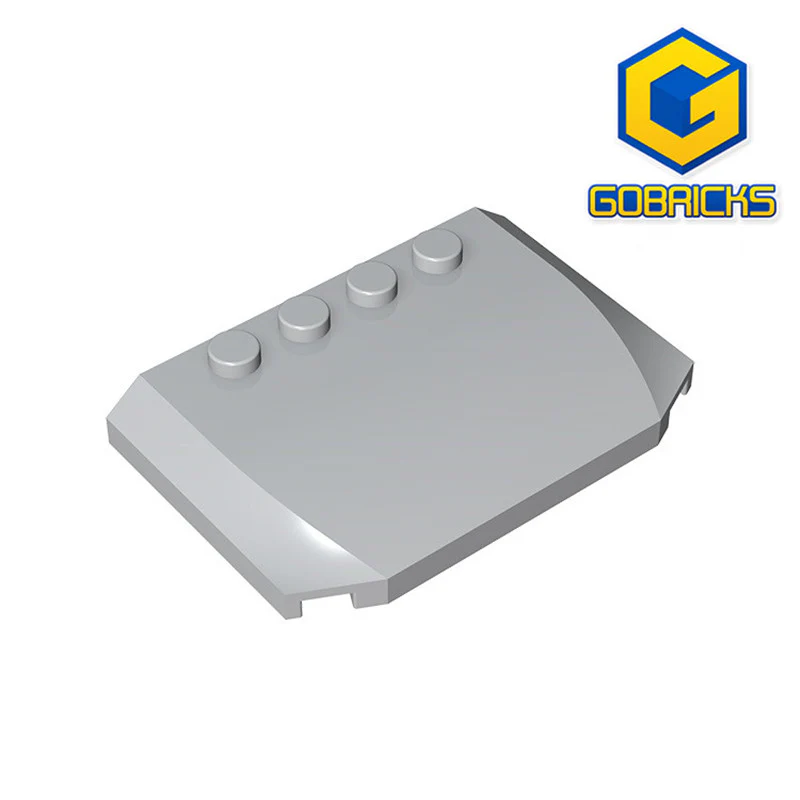 GOBRICKS GDS-1302 Wedge 4 x 6 x 2/3 Triple Curved - YWOBB