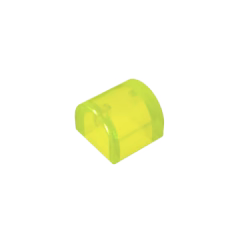 GOBRICKS GDS-M255	Slope Curved 1 x 1 x 2/3 Double - YWOBB