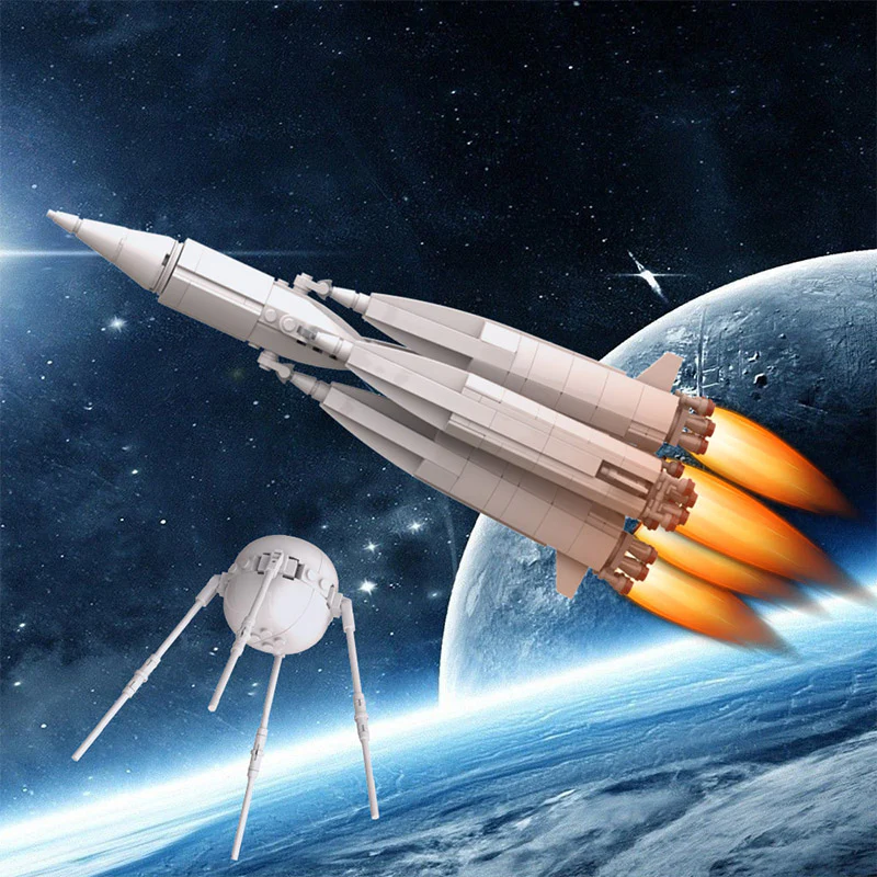 MOC C9208 R-7 Rocket And Satellite 1 In Space 1957 - YWOBB