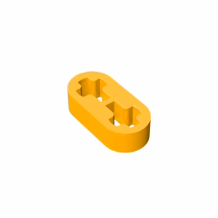 GOBRICKS GDS-688 Liftarm Thin 1 x 2 - Axle Holes - YWOBB