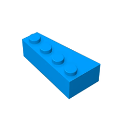 GOBRICKS GDS-593 Wedge 4 x 2 Right - YWOBB