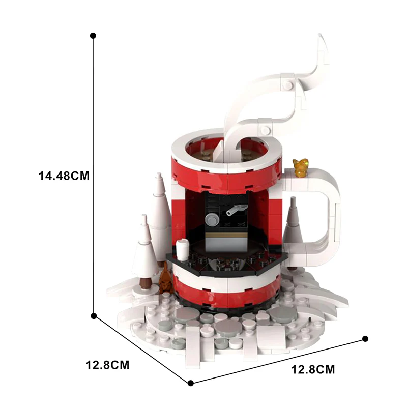 GOBRICKS MOC 129164 Cup-o-Jolly Java Stand - YWOBB
