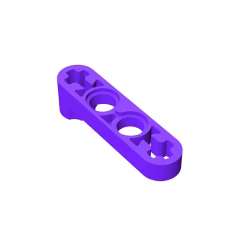 GOBRICKS GDS-967 Modified Stud Connector Thin 1 x 4 - YWOBB