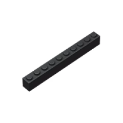 GOBRICKS GDS-537 Brick 1 x 10 - YWOBB