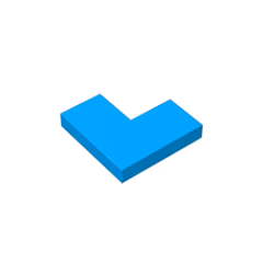 GOBRICKS GDS-567 Tile 2 x 2 Corner - YWOBB
