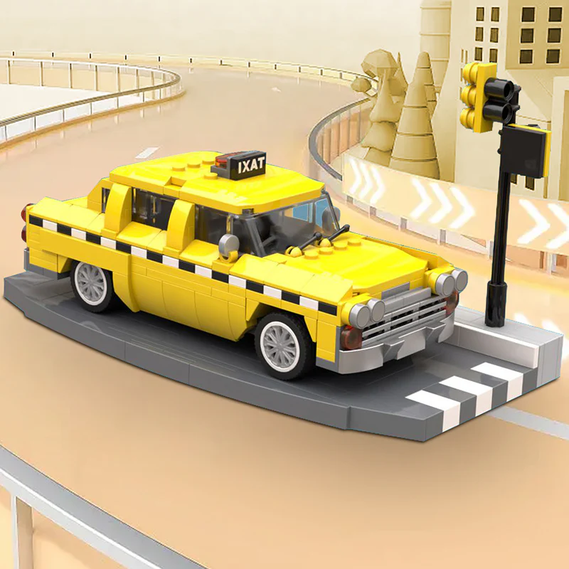 GOBRICKS MOC 121497 Checker Cab - YWOBB