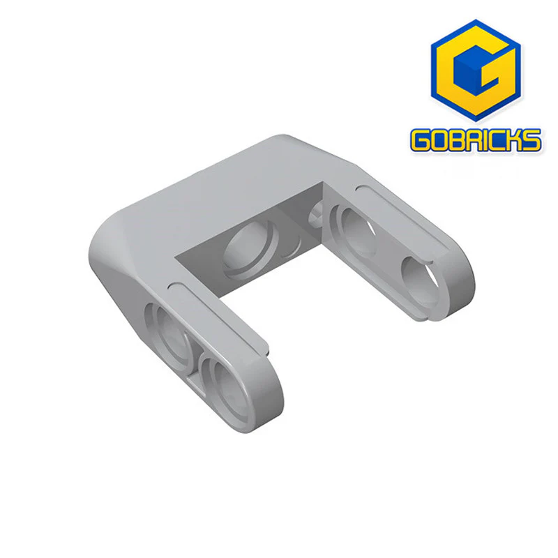 GOBRICKS GDS-1030 Pin Connector Toggle Joint Smooth Double with Axle and Pin Holes - YWOBB