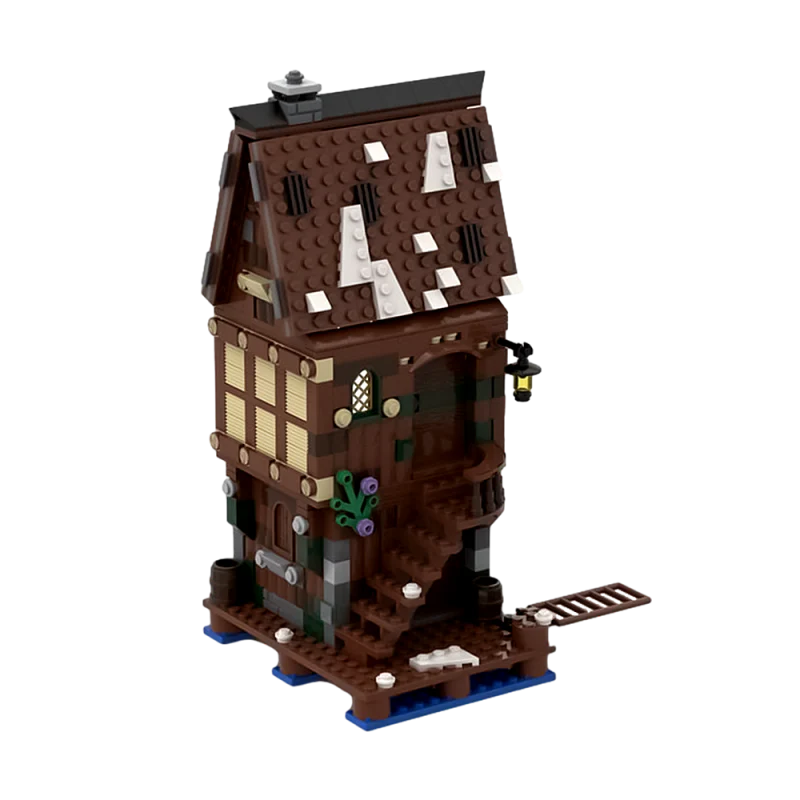 GOBRICKS MOC 146421 House of Bard (Lake town / Esgaroth) - YWOBB