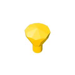 GOBRICKS GDS-1288 Rock 1 x 1 Jewel 24 Facet - YWOBB