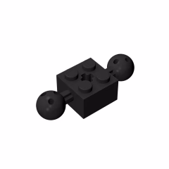 GOBRICKS GDS-977 Brick Modified 2 x 2 with Balls with Holes and Axle Hole - YWOBB