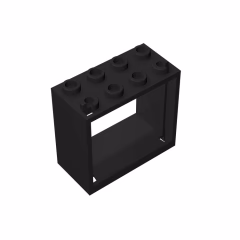 GOBRICKS GDS-1095 Window 2 x 4 x 3 Frame - Hollow Studs - YWOBB