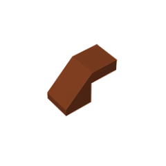 GOBRICKS GDS-1484 Slope 45 2 x 1 with Cutout without Stud - YWOBB