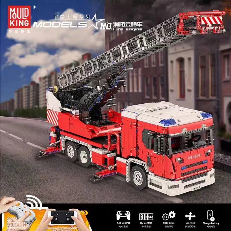 Mould King 17022 RC Fire Engine OVP US Warehouse Version - YWOBB