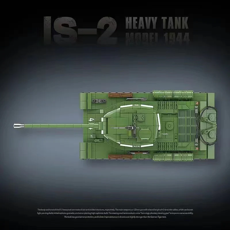 Quan Guan 100249 WWII IS-2 Heavy Tank Model 1944 - YWOBB