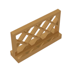 GOBRICKS GDS-882 Fence 1 x 4 x 2 - YWOBB