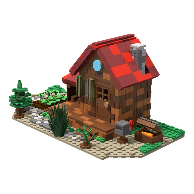 GOBRICKS MOC 125029 stardew valley farmhouse - YWOBB