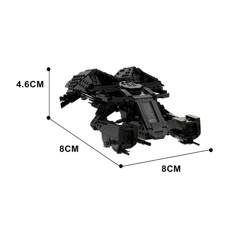 GOBRICKS MOC 123989 The Bat-the Dark Knight Batwing - YWOBB