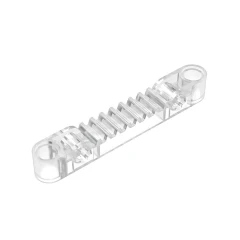 GOBRICKS GDS-1007 Gear Rack 1 x 7 with Axle and Pin Holes - YWOBB