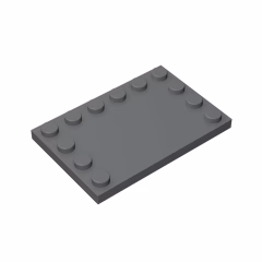 GOBRICKS GDS-757  Modified 4 x 6 with Studs on Edges - YWOBB