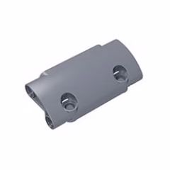 GOBRICKS GDS-1011 Panel Curved 7 x 3 with 2 Pin Holes through Panel Surface - YWOBB
