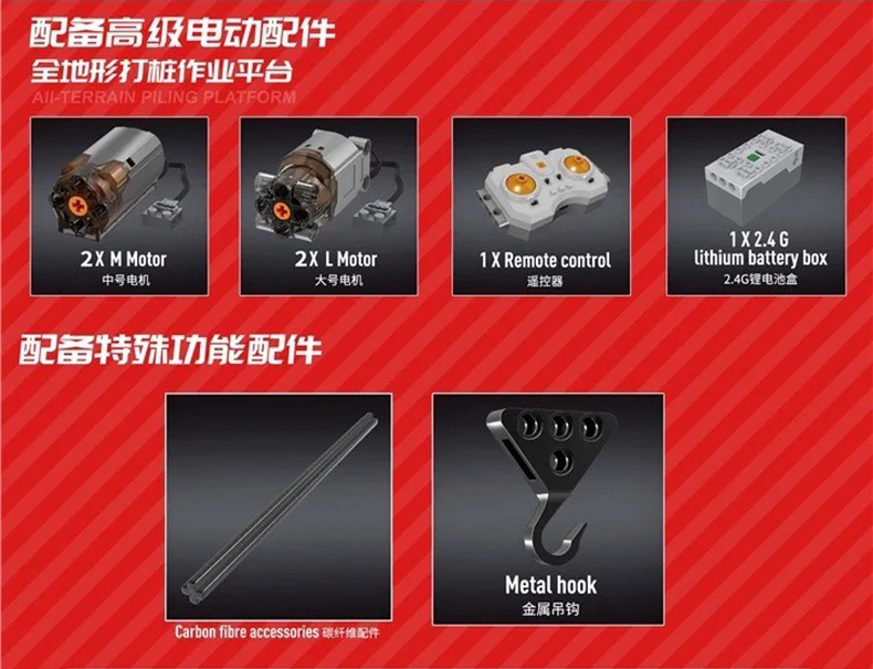 Mould King 17003 All Terrain Piling Platform - YWOBB