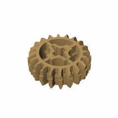 GOBRICKS GDS-1103 Gear 20 Tooth Double Bevel - YWOBB