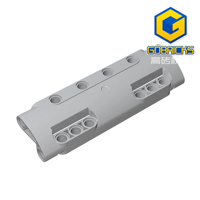 GOBRICKS GDS-1012 Panel Curved 11 x 3 with 10 Pin Holes through Panel Surface - YWOBB