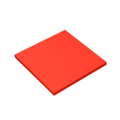 GOBRICKS GDS-1116 Tile 6 x 6 with Bottom Tubes - YWOBB
