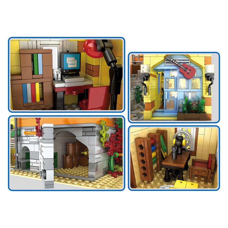 Mould King 16008 Coffee House with Lights - YWOBB