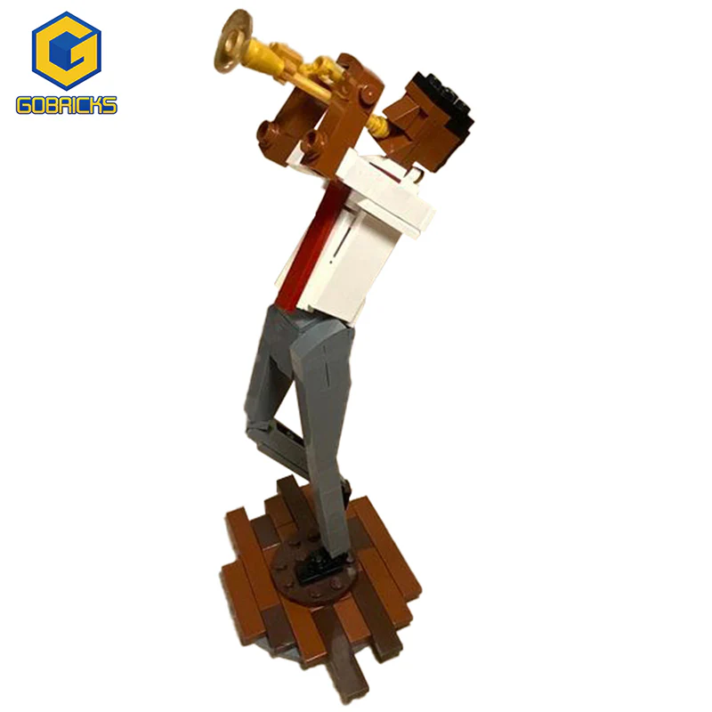 GOBRICKS MOC 129361 Trumpet Player - YWOBB