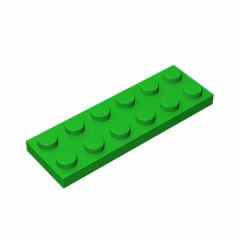 GOBRICKS GDS-512 Plate 2 x 6 - YWOBB