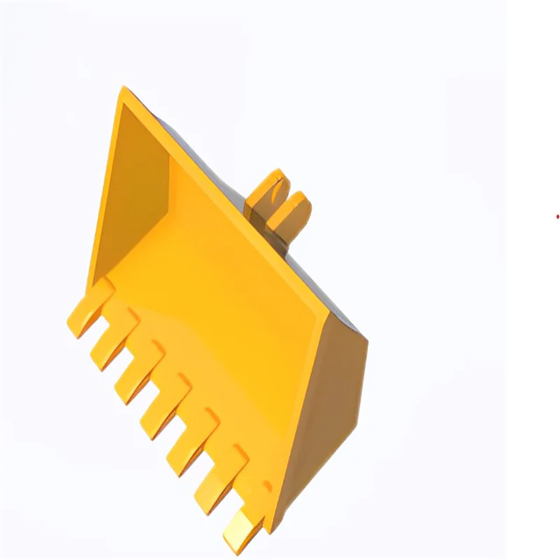 GOBRICKS GDS-90116 Vehicle Digger Bucket 7 Teeth 3 x 6 with Locking 2 Finger Hinge - YWOBB