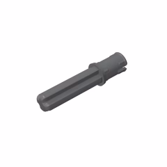 GOBRICKS GDS-930  Axle 2L with Pin with Friction Ridges Lengthwise - YWOBB