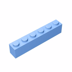 GOBRICKS GDS-535 Brick 1 x 6 - YWOBB