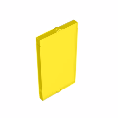 GOBRICKS GDS-879 Glass for Window 1 x 2 x 3 Flat Front - YWOBB