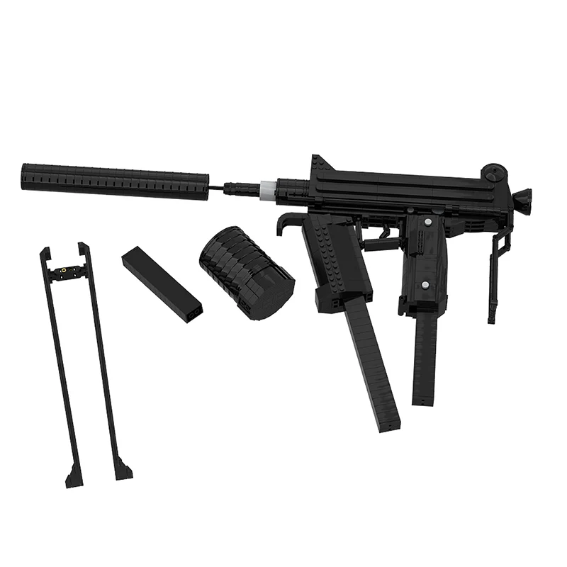GOBRICKS MOC 142626 CBJ-MS Submachine gun - YWOBB