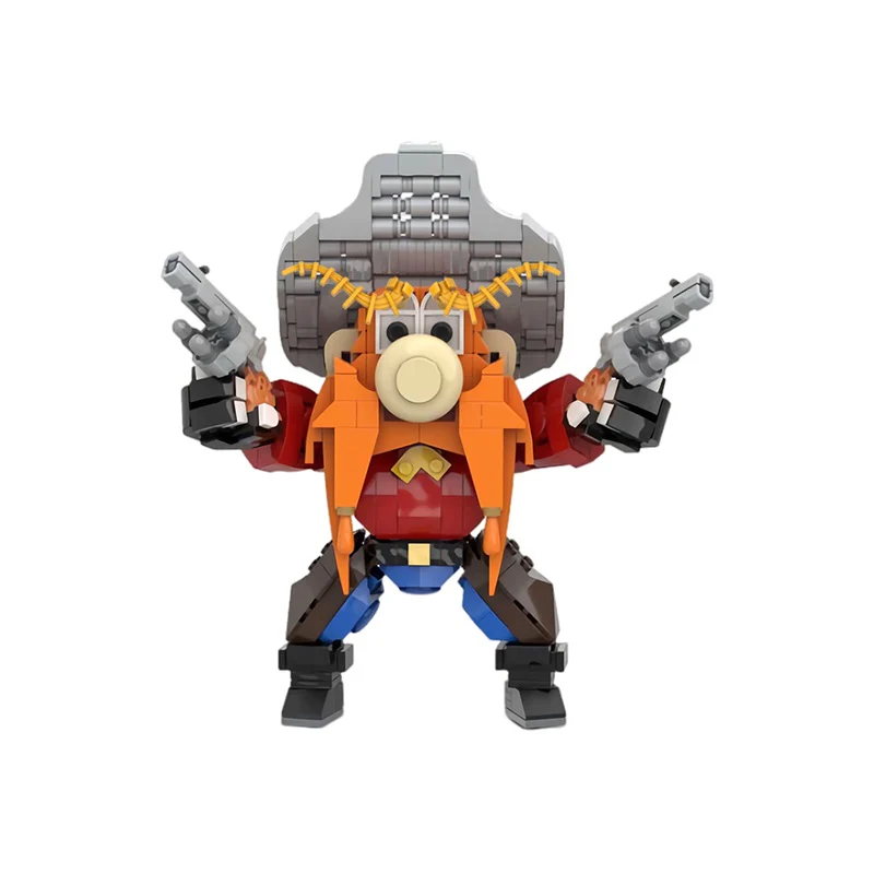 GOBRICKS MOC 174661 Looney Tunes YOSEMITE SAM - YWOBB